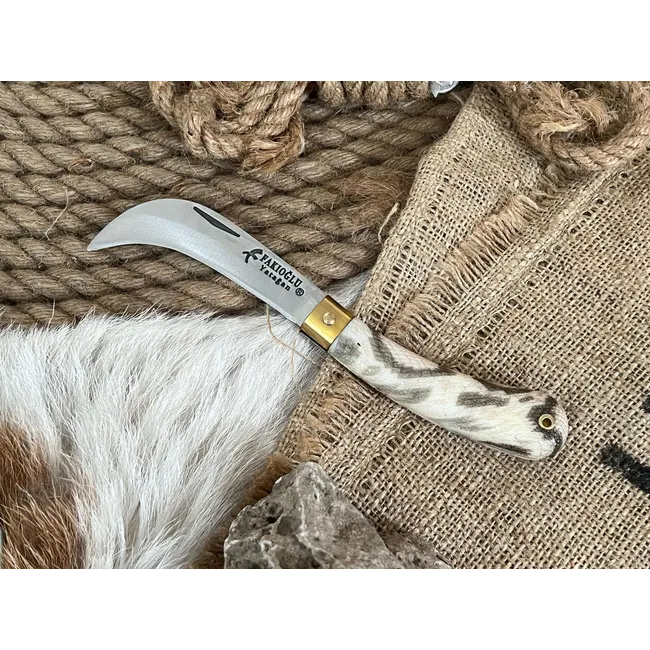 Eğri Yüzlü Aşı Çakısı Kablo Sıyırma Çakısı