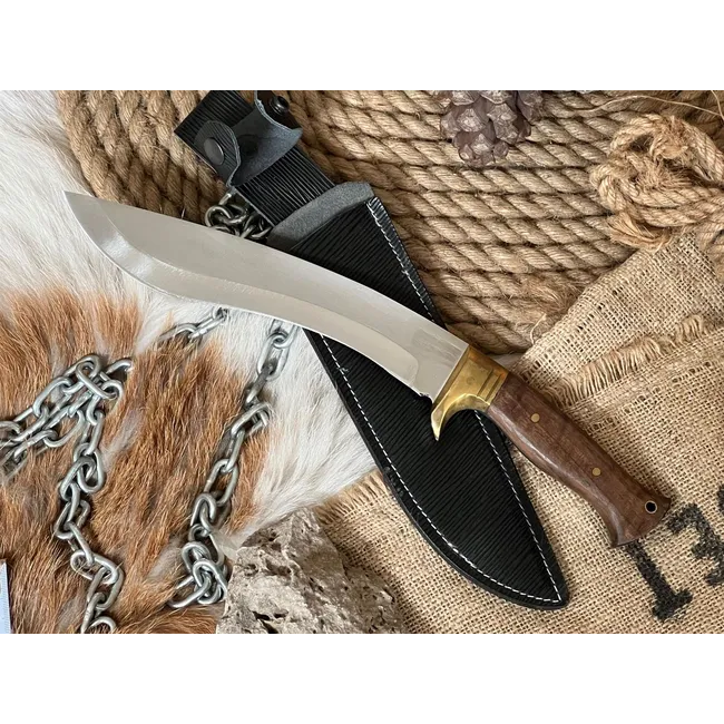 El Yapımı Büyük Bıçak Kukri Pala