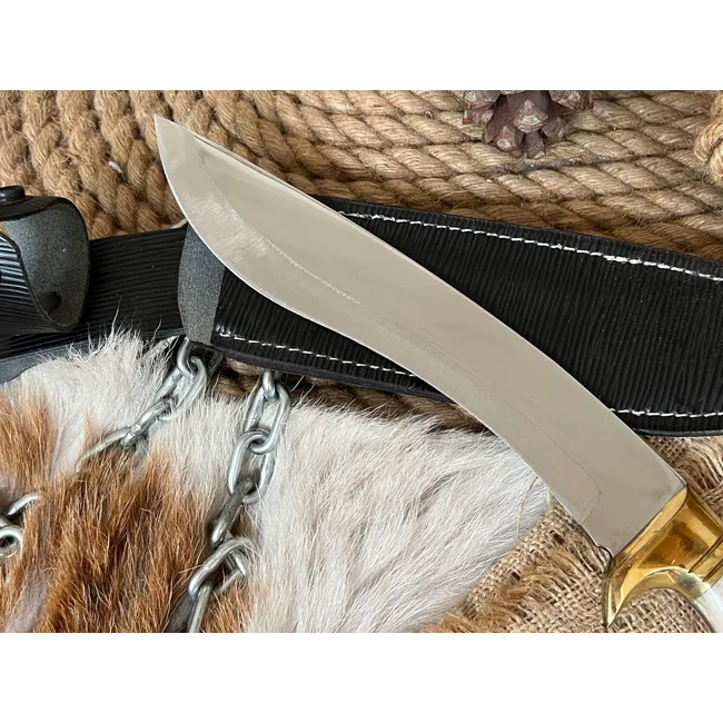 El Yapımı Büyük Bıçak Kukri Pala (Geyik)