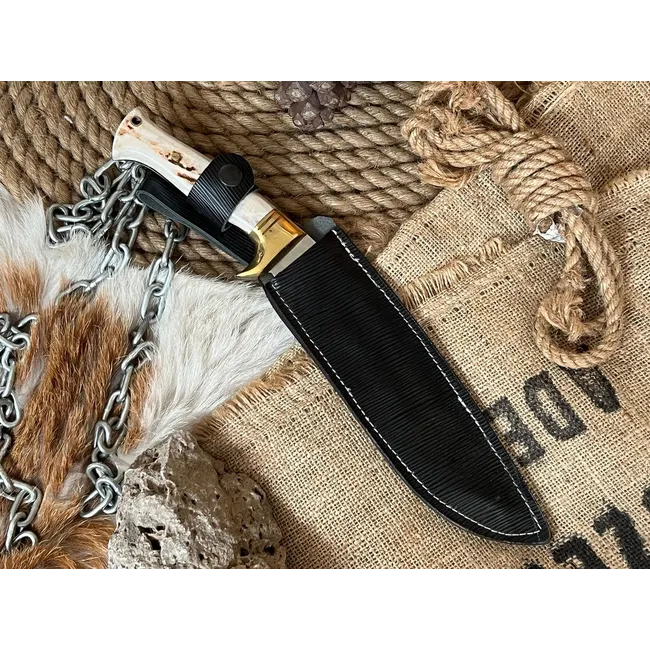 El Yapımı Büyük Bıçak Kukri Pala (Geyik)