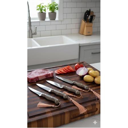 El Yapımı Mutfak Seti 4lü (Stantlı)