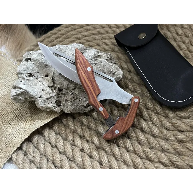 El Yapımı Hayalet Çakı (Ahşap Kabze)