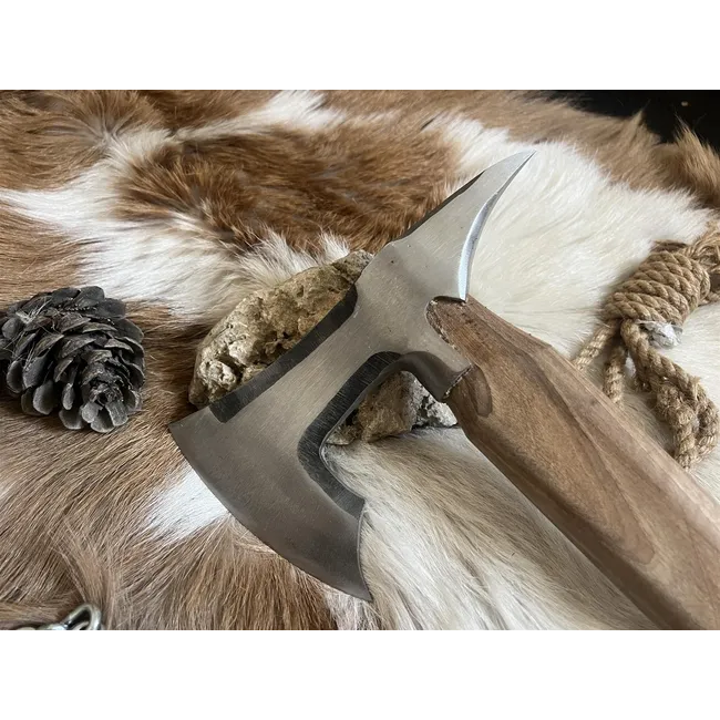 El Yapımı Dövme Kamp Baltası no 3 Çift Yönlü Özel Seri