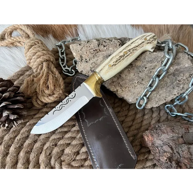 İşlemeli Namlu Bushcraft Kamp Bıçağı