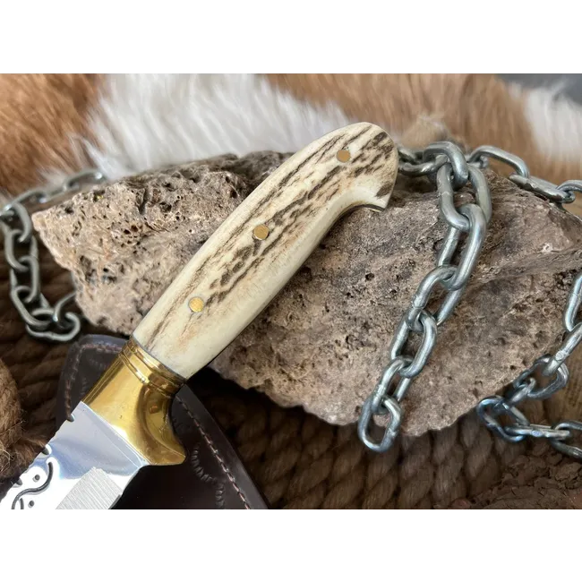 İşlemeli Namlu Bushcraft Kamp Bıçağı