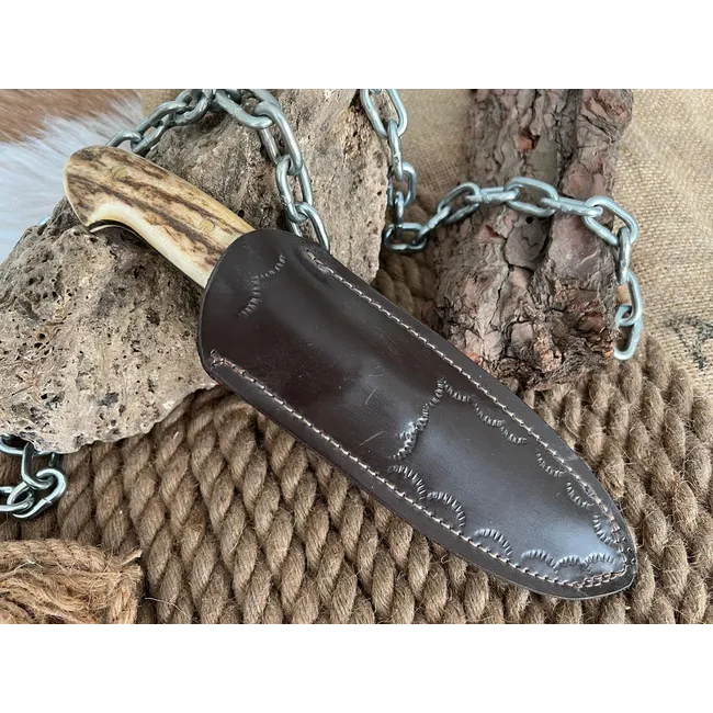 İşlemeli Namlu Bushcraft Kamp Bıçağı