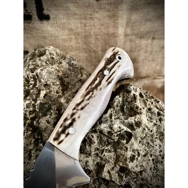 Yeni Geyik Boynuz N695 Kampçı Av Bıçağı