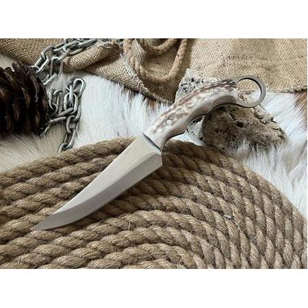 Yeni Geyik boynuz el yapımı karambit