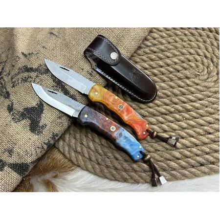 El Yapımı Sırttan Kilitli Çakı TA02