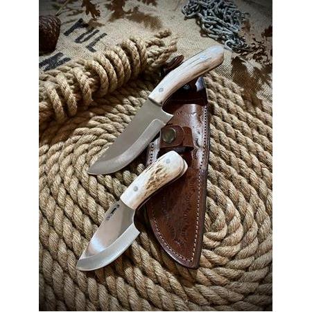 İkili Bushcraft Kamp Bıçağı (Geyik Boynuz)