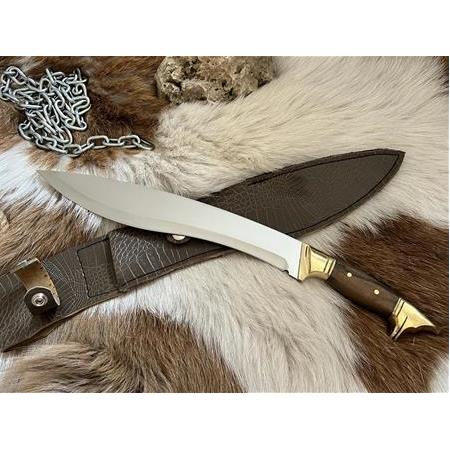 Kurt Başlı Büyük Kukri Sallama Bıçağı