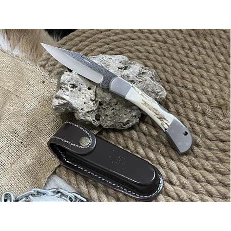 El Yapımı n690 Geyik Boynuz Kabze Çakı No2