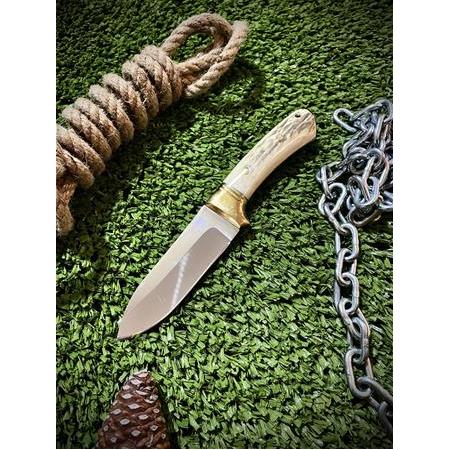 Bushcraft Prinç Örgülü Kamp Bıçağı (Geyik Boynuz)