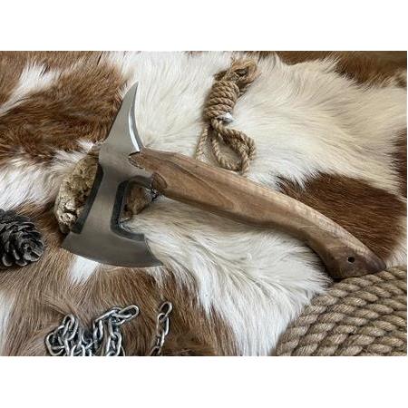 El Yapımı Dövme Kamp Baltası no 3 Çift Yönlü Özel Seri