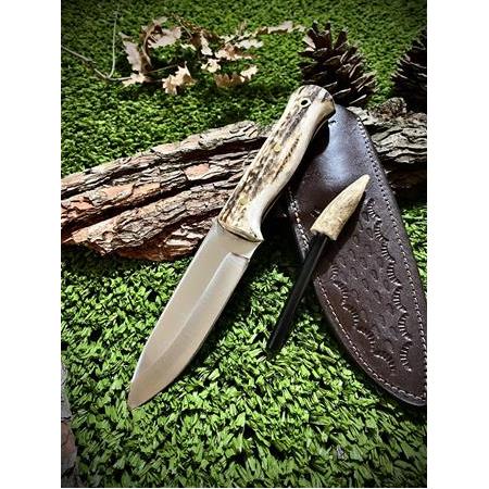 El Yapımı Mahnezyum Çubuklu Bushcraf Kamp Bıçağı