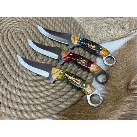 El Yapımı Epoksi Kabze Av Bıçağı 01