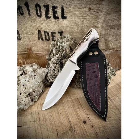 Yeni Geyik Boynuz N695 Kampçı Av Bıçağı