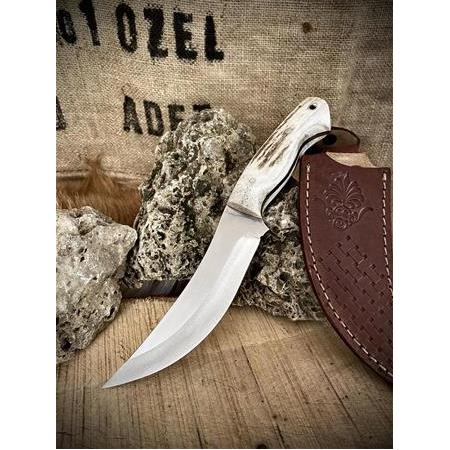 El Yapımı N695 Kampçı Bıçağı (Geyik Boynuz)