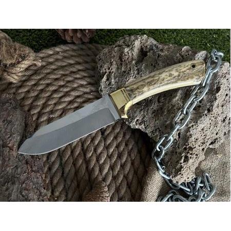 Yeni Bushcraft Önlüklü Av Bıçağı ( Geyik Boynuz )